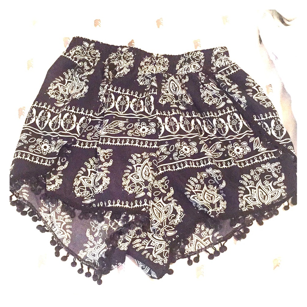 Funky fabric shorts!